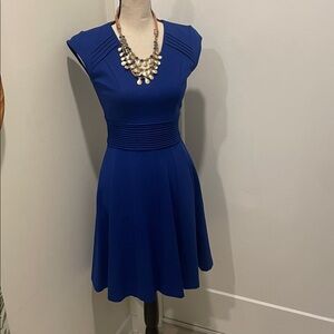 Never Worn Eliza J Cobalt Blue Fit & Flare Dress, size 2